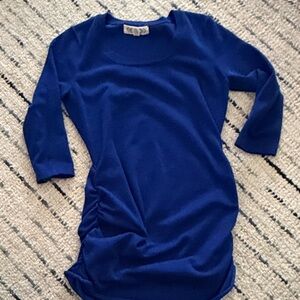 Pink Rose Women's Blue Crew Neck Sweater